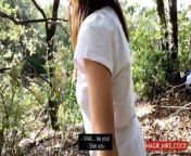 Naive Girl Caught Me Masturbating Outside In Nature And Helped Me out from public flasher