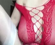 Annabel’s red fishnet dress from kushbu jahaan stripchat