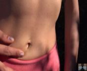 watch as she pokes her sexy bellybutton in public from navel show aunty in public
