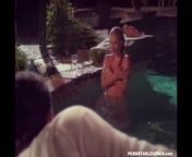 Hot Blonde 80s Pornstar Christina Angel Fucked Poolside from classic vintage