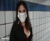 Real russian prostitute: anal fuck for $100 in the subway. Client cum in me from mexican street whore