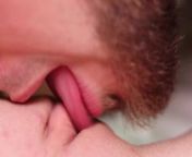Sensitive close-up pussy licking from manesa koi