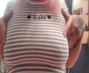 ONLYFANS* Chubby goth bouncing her titties from boob fondle and