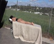 Getting My Feet, Legs, and Ass Rubbed Down At The Outdoor Spa from emily tarzan down low