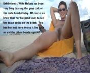 Exhibitionist Wife 472 Pt2 - Helena Price plays with her pussy while voyeur watches and jerks off! from village wife holi nude photo