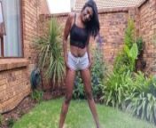 Pissing in my grey shorts outside in the garden | undressing from indian girl pissing in hoste