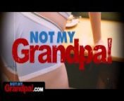 Not My Grandpa - Horny Old Man Caught His Plumpy Step Granddaughter Masturbating And Helps Her Cum from xxx sax old man