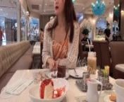 My friend makes me orgasm so hard in a cafe by using remote control toy - Lust 2 from malaysian blowjob