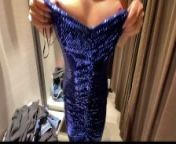 Choosing NY`s clothes ends with big cumshot on tits from dress changing video www xvideos
