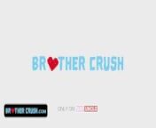 Brother Crush - Innocent Cute Boy Gets Tricked By His Older Stepbrother To Take His Big Dick from brothers conflict gay hent