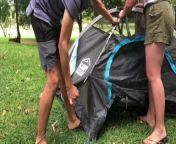 Real Amateur Couple Fucking in a Tent | IExoticCoupleI from srilanka outdoor sex video com