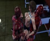 Resident Evil - Jill Valentine Zombie Gangbang (BJ, Doggy, Riding, Creampie, DP, Facial) from georgie henley nude toylet xxx video kaj somaali wasmo lef