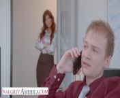Naughty America - Syren De Mer gets hard cock at the office from syren de mer gangbang