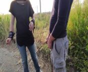 Dick flash - A girl caught me jerking off in a public Park and help me cum 4K - MissCreamy from selermunsexndian girl public bus touch sex video