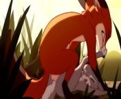 Patreon Blitzdrachin : Straight yiff animation , cum inside, size difference , fox and rabbit from 3xff