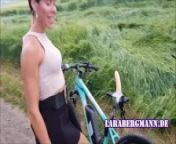 Pimp my bike - Lara Bergmann fucks her bike! from bike rides