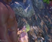Beautiful girl lost on the island 3D from adivasi tribal auntvillage girl bathing and dress change outdoor 3gp video mms