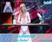 SNN News Anchor MILF Casca Akashova Masturbates on air from baf xxxxx vidncet mom snn sex