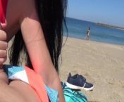 Beach public sex - we were caught many times - Tonny and Mia from public voyeur