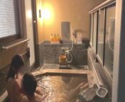 First hot spring trip♡SEX in a stylish open-air bath at night♡Japanese amateur hentai from sani lion ar x video