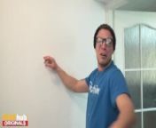 Fakehub - Super hot British Indian babe Marina Maya cleans the cum off college room mates glasses after wanking accident from anımal mating