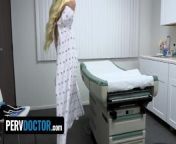 Perv Doctor - Petite Teen Gets Aroused While Her Doctor Performs Her Vaginal Examination from medical co