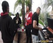 Christina Shine's grill party ends with interracial gang bang from www lesibane gril sex com