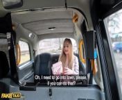Fake Taxi English Tourist babe Rides her Driver on Backseat from english beby and