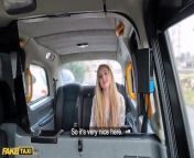 Fake Taxi English Tourist babe Rides her Driver on Backseat from model english