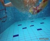 Russian girl Milana found her natural talent in the pool from golemata voda