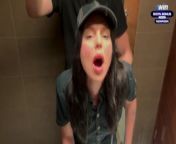 Risky public sex in the toilet. Fucked a McDonald&apos;s worker because of spilled soda! - Eva Soda from tamil aunties public toilet spy cam