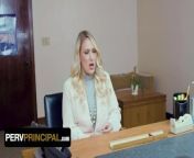 Perv Principal - Hot Blonde Milf Gets Her Mature Pussy Drilled Deep By Horny Principal from sohbet jumayew terk eydi