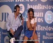 The sexy Rebecca has a delicious big tits and likes to be naked in live shows | Juan Bustos Podcast from naked girl in live show